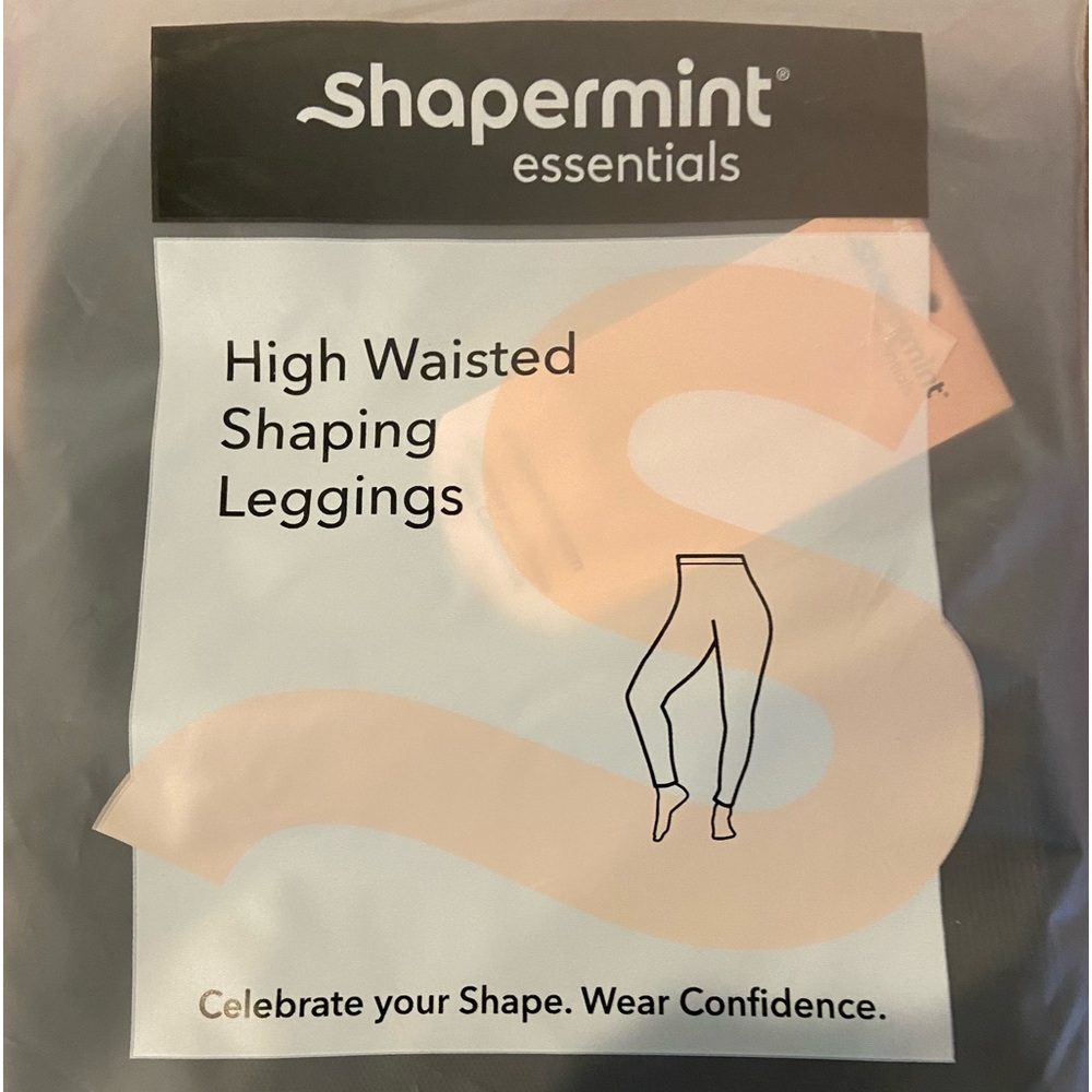 Shapermint high waisted shaping leggings 2xl charcoal new with tags
